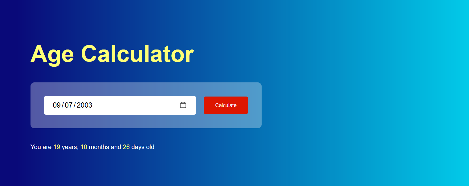 JavaScript Age Calculator · Issue #958 · TusharKesarwani/Front-End ...