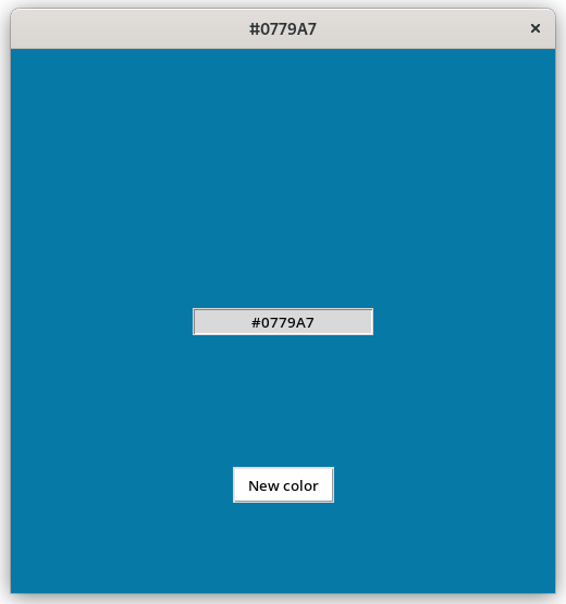 GitHub Random color generator, with GUI display.