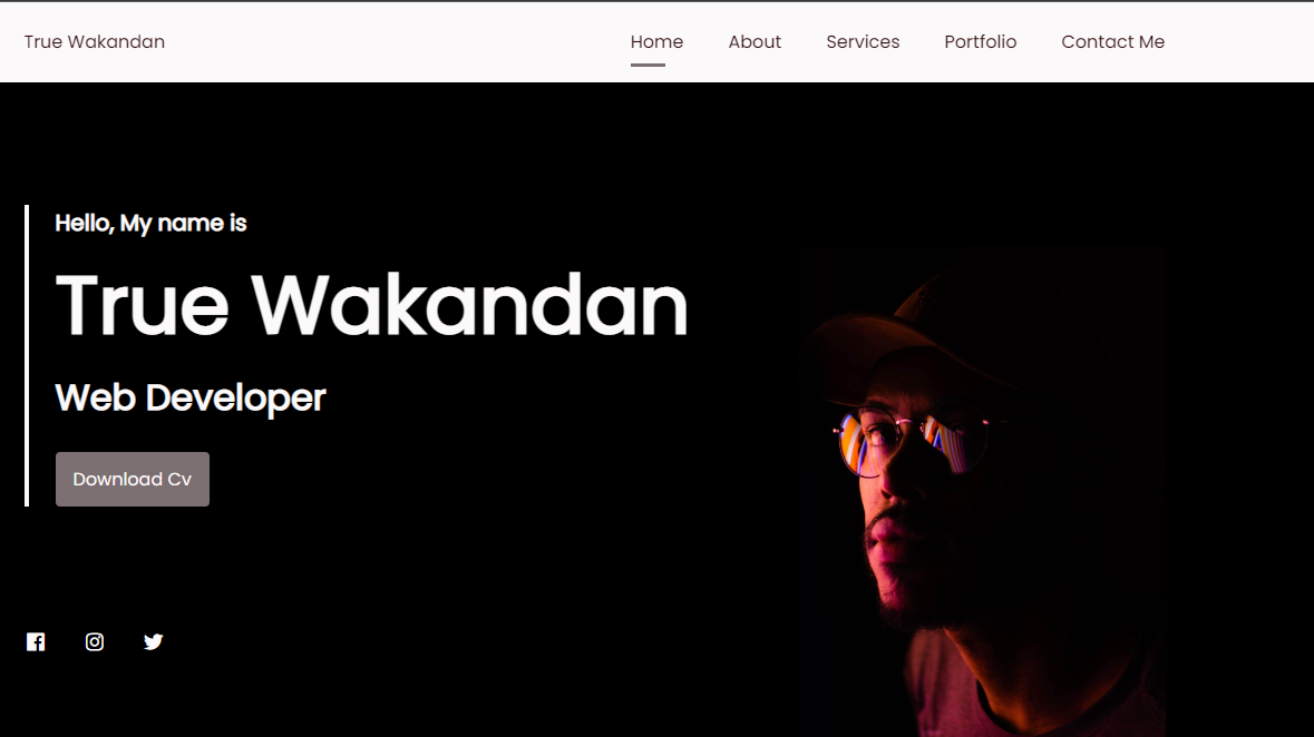 GitHub - pyaustine/Responsive-personal-portfolio: Complete personal ...