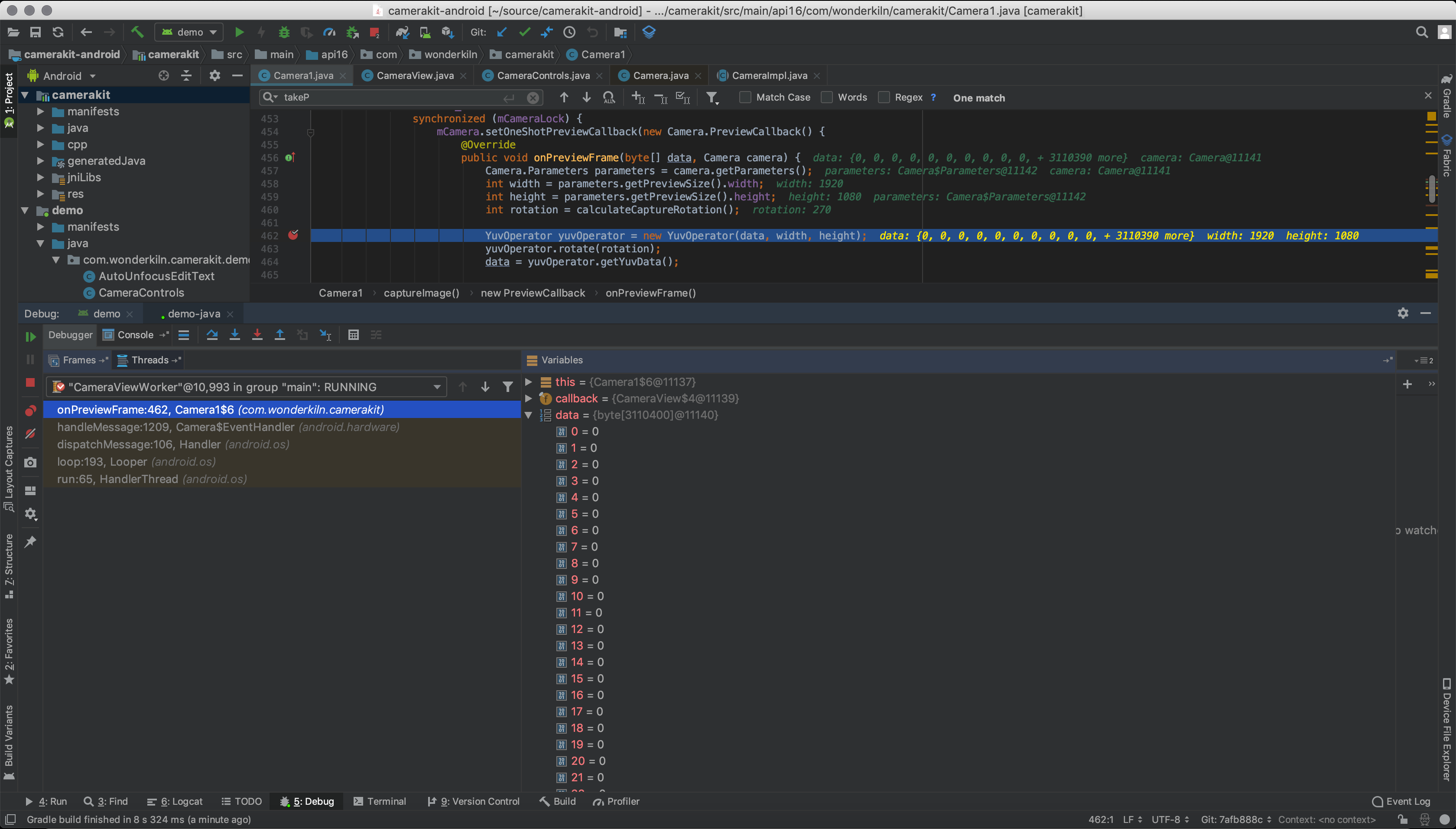 Front camera captures dark image with ckMethod=still · Issue 470