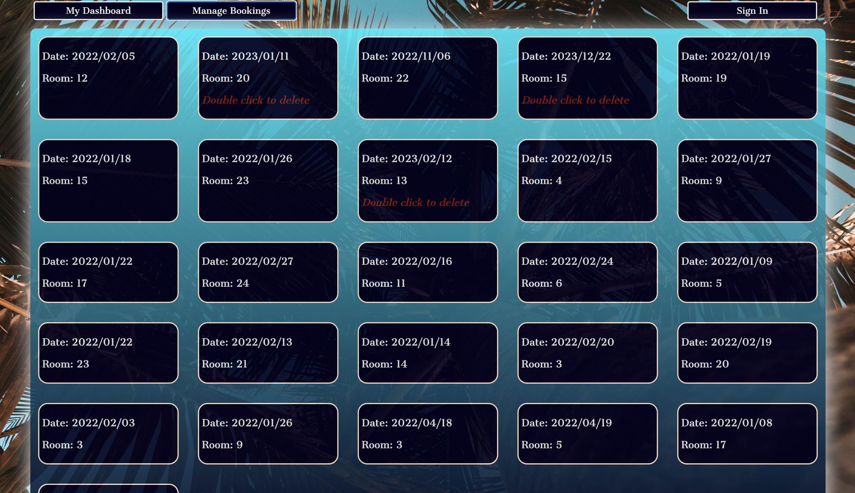 ManagerViewOfCustomerBookings