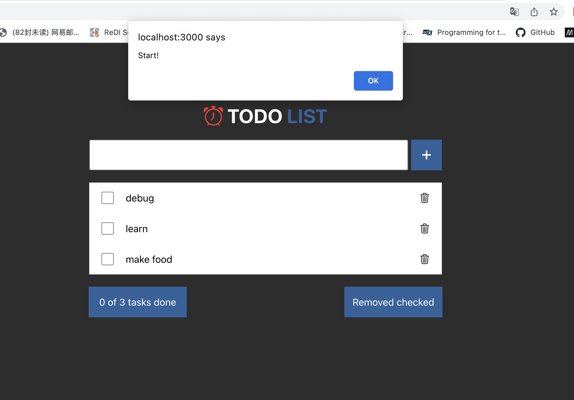 GitHub - Sixunyang/TodoList-React: Features like add,remove,alert ...