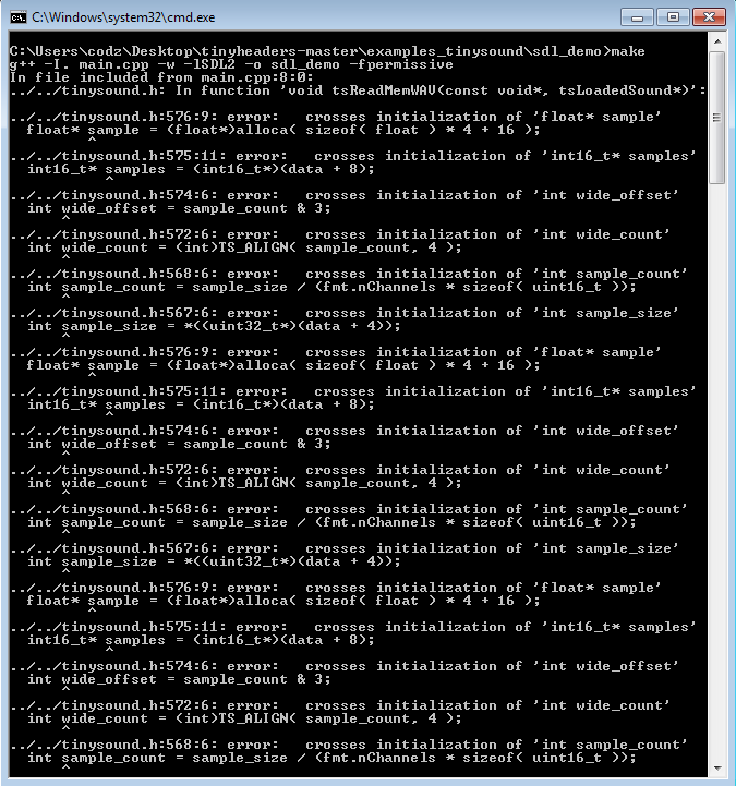 mingw support · Issue #78 · RandyGaul/cute_headers · GitHub