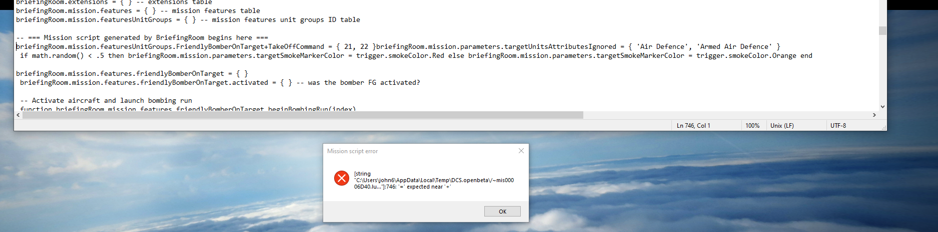 FriendlyBomberOnTarget+TakeOffCommand not valid in Lua · Issue #105 ...