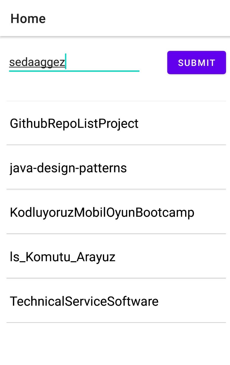 GitHub - sedaaggez/GithubRepoListProject