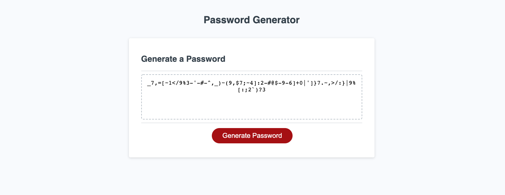 579 Password GitHub - megsra17/Password-Gen