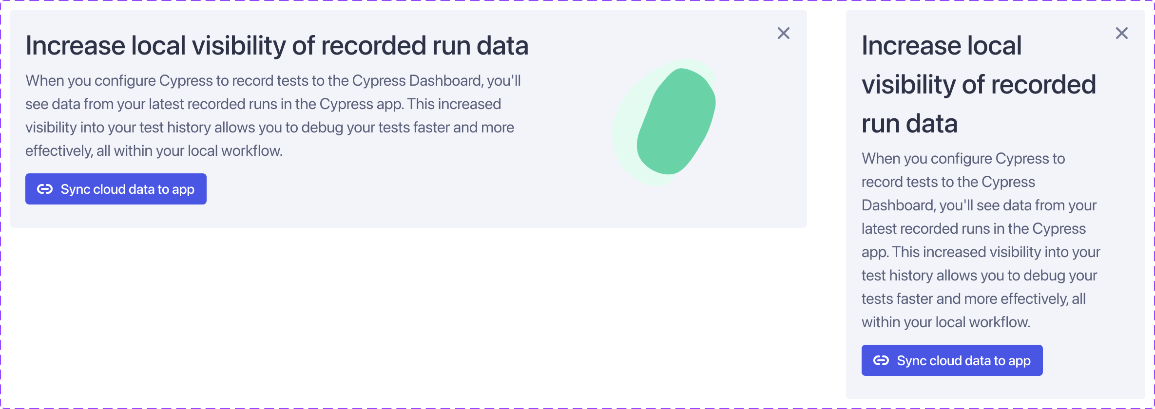 Improved Dashboard Integration empty state · Issue 22931 · cypressio