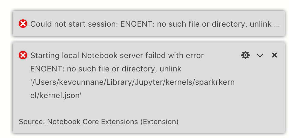 Notebook: Opening notebook on quickstart shows Jupyter error · Issue ...