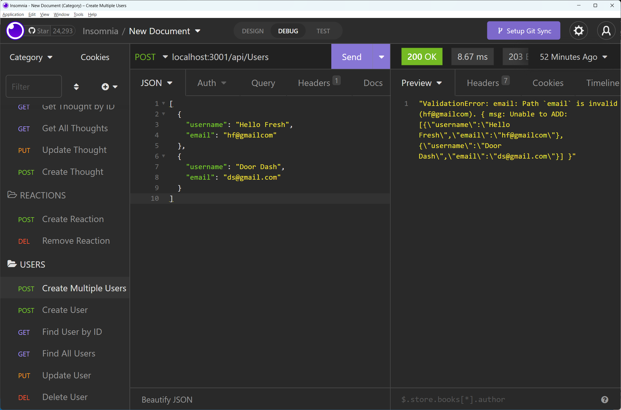 GitHub - bzoulko/module18_challenge: NoSQL Challenge: Social Network API