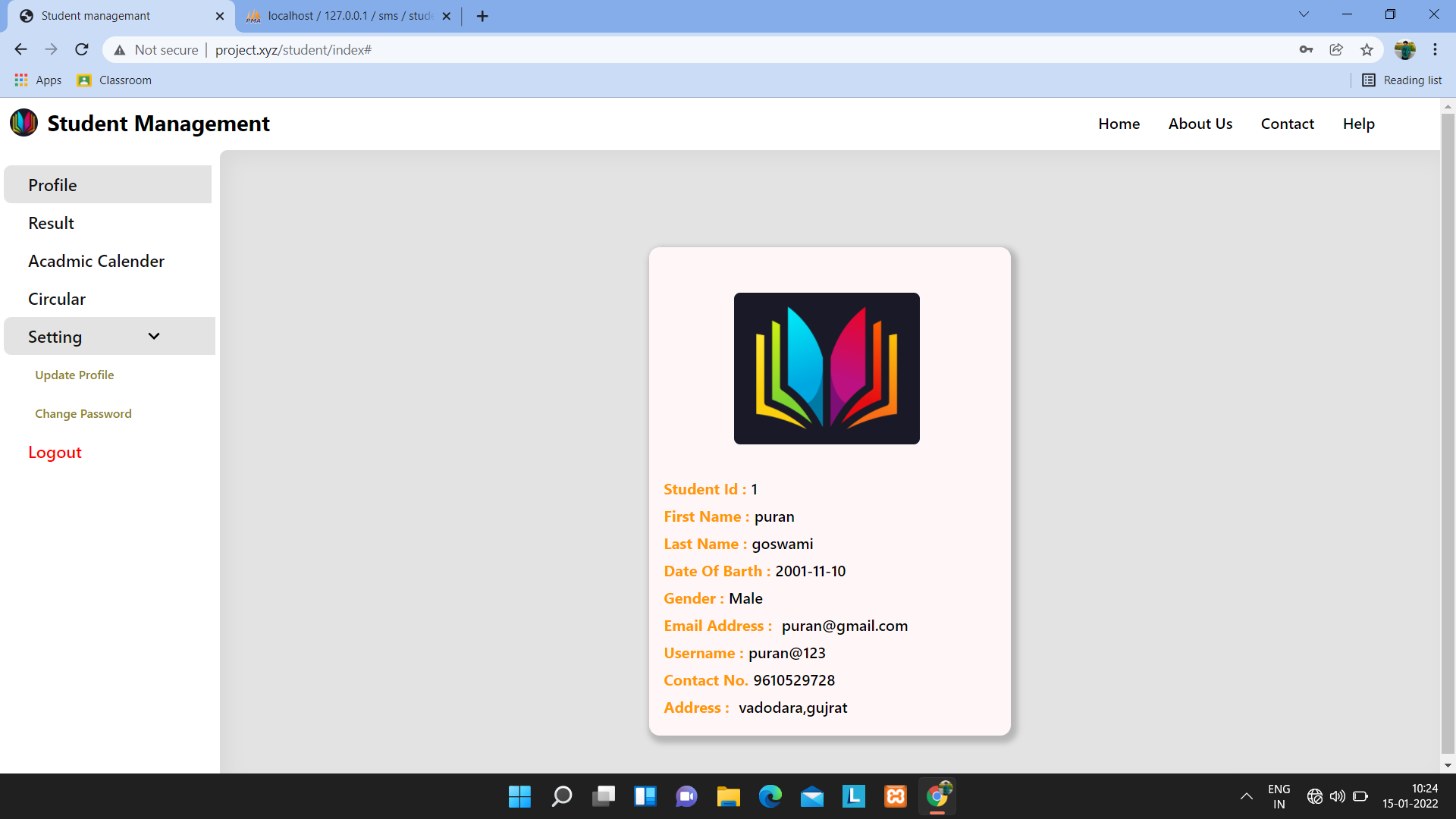 GitHub - purangoswami2001/student-management-system: Student Management ...