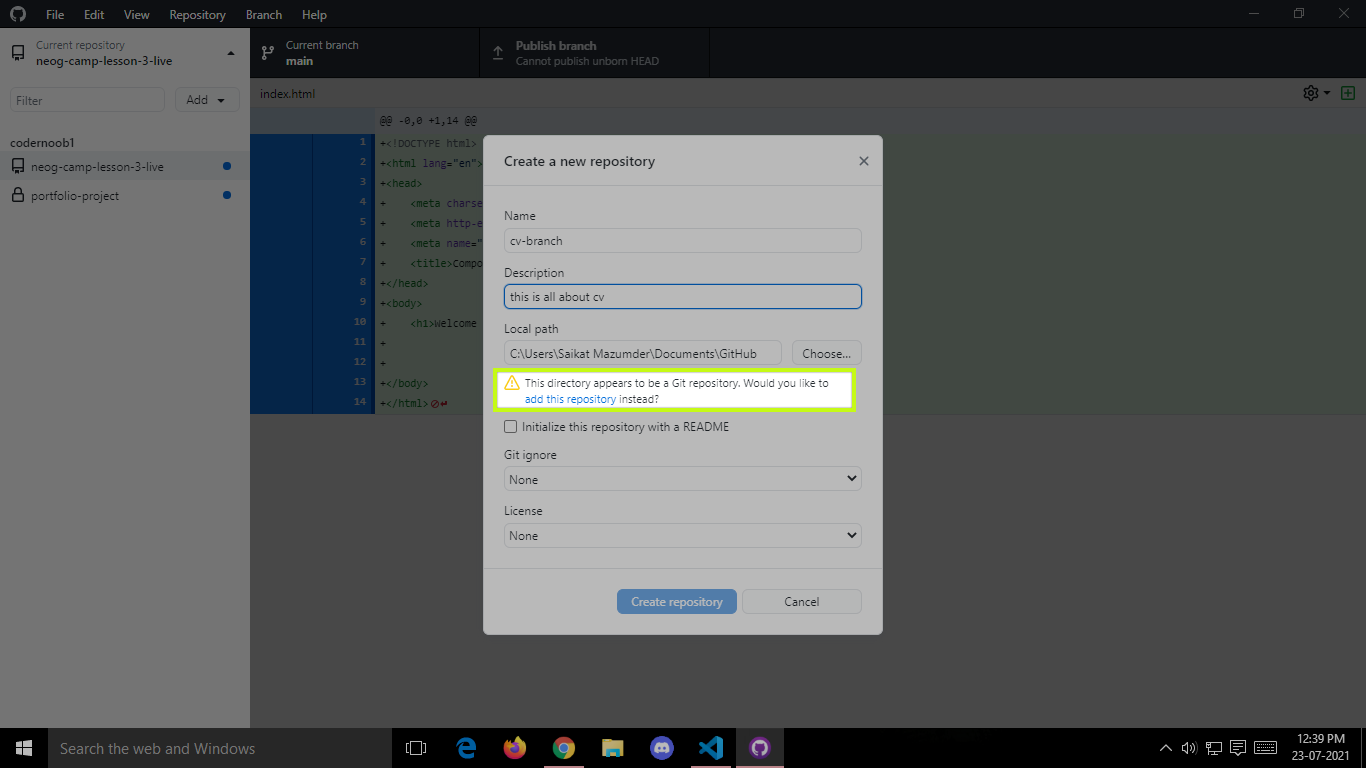 CREATE Repository BUTTON DISABLED · Issue #12669 · desktop/desktop · GitHub