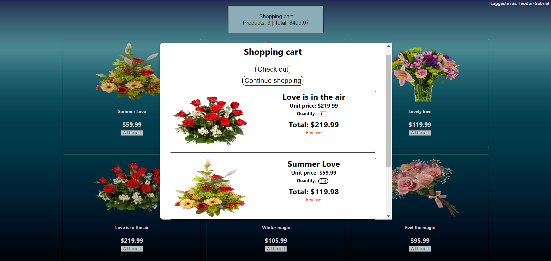 GitHub - rotaruteodor/Flower-Shop-Website: Web application for flower ...