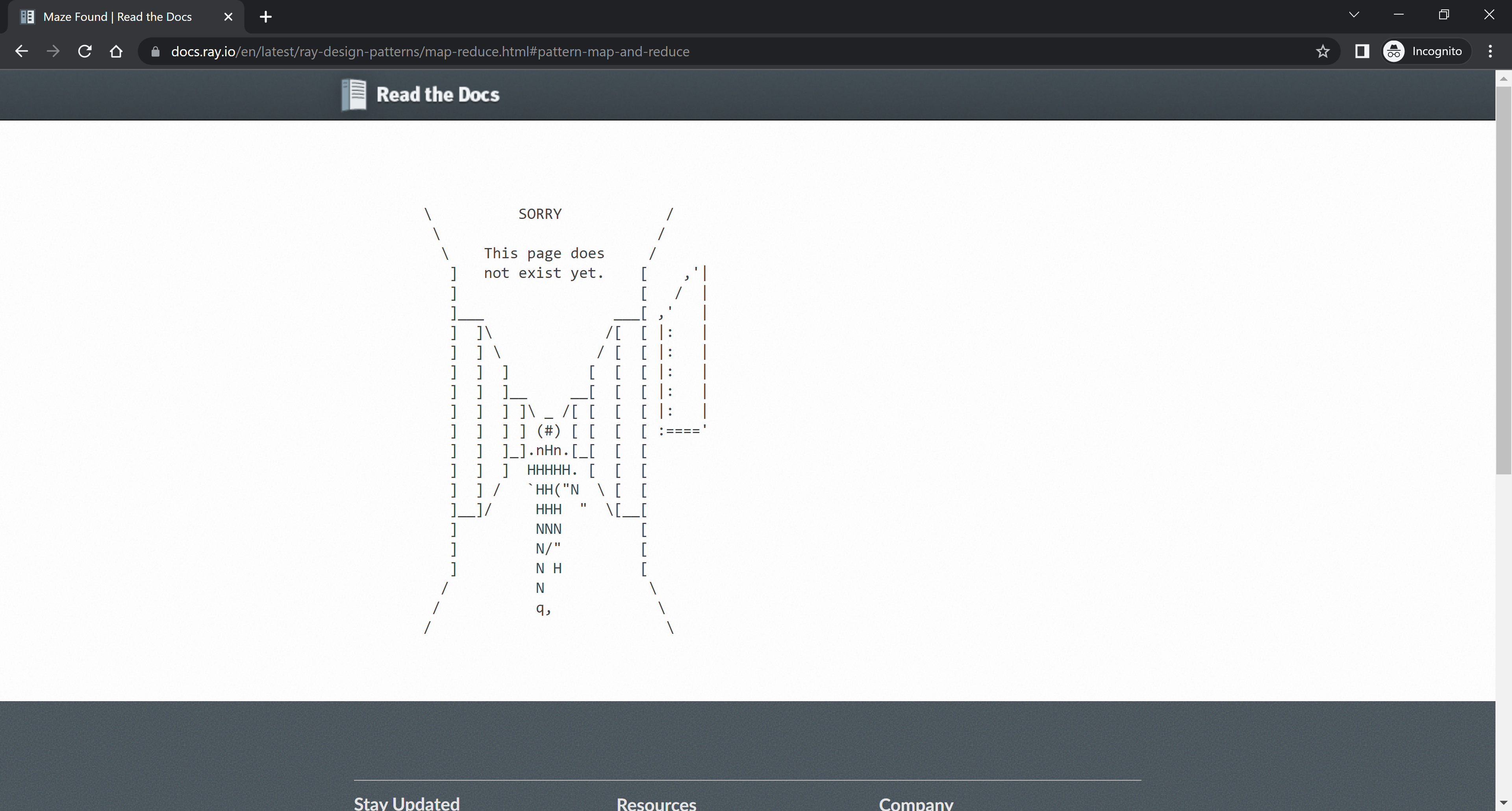 [docs] broken link in docs for searchable "ray design patterns" · Issue ...