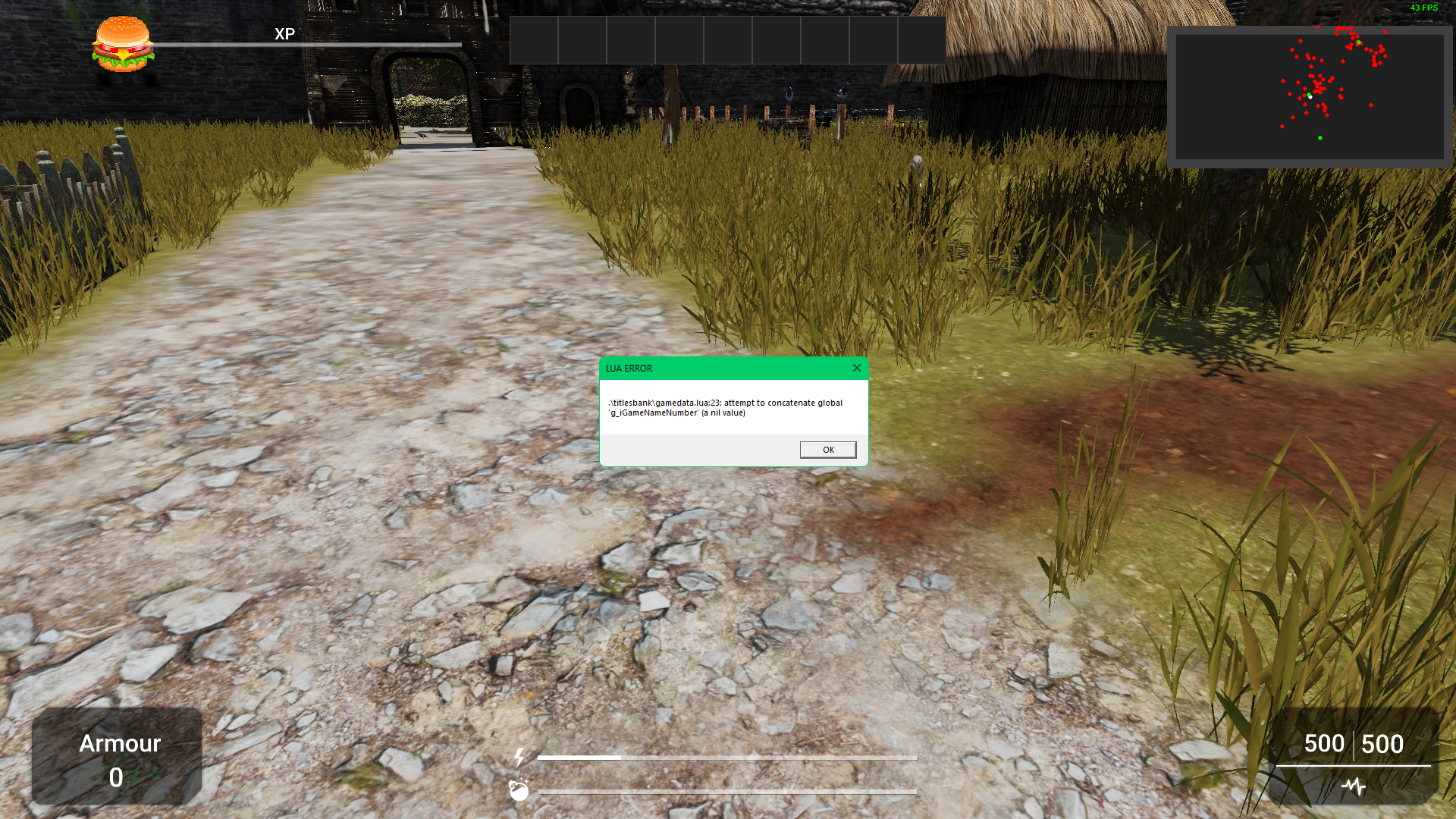 After yesterday's update when you exit the play test this Lua error is ...