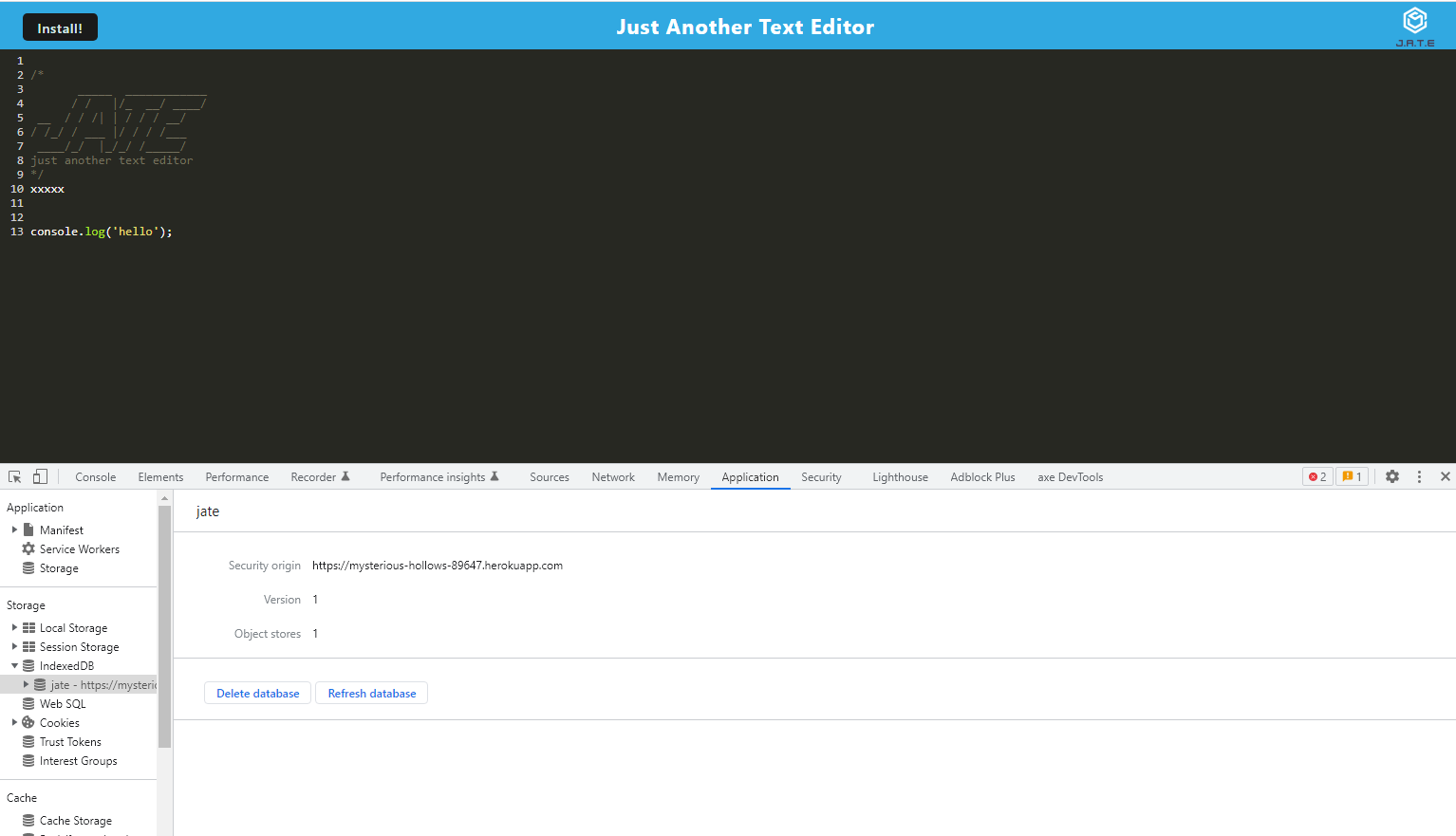 GitHub TimmySigs/PWATextEditor