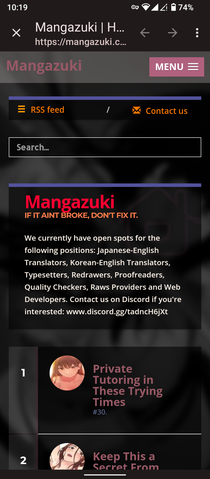 Mangazuki: Search broken · Issue #12661 · tachiyomiorgtachiyomi-extensions  · GitHub