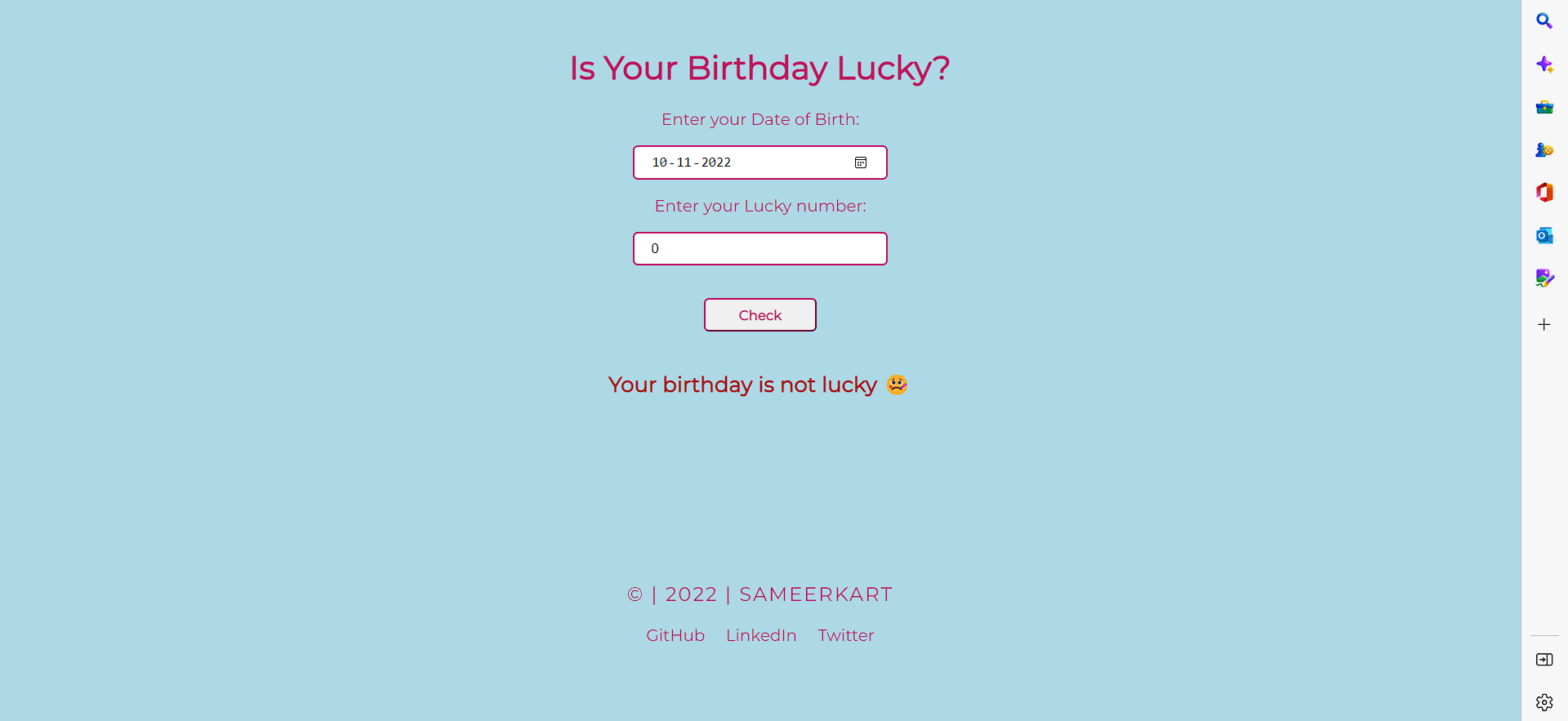 GitHub - xxsameerx/Lucky-birthday