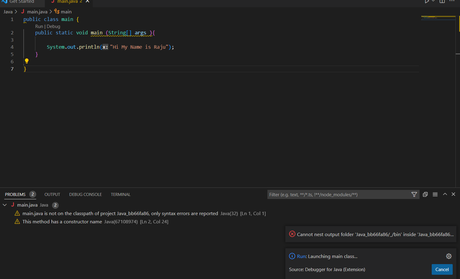 Java.Class not found · Issue #1237 · microsoft/vscode-java-debug · GitHub