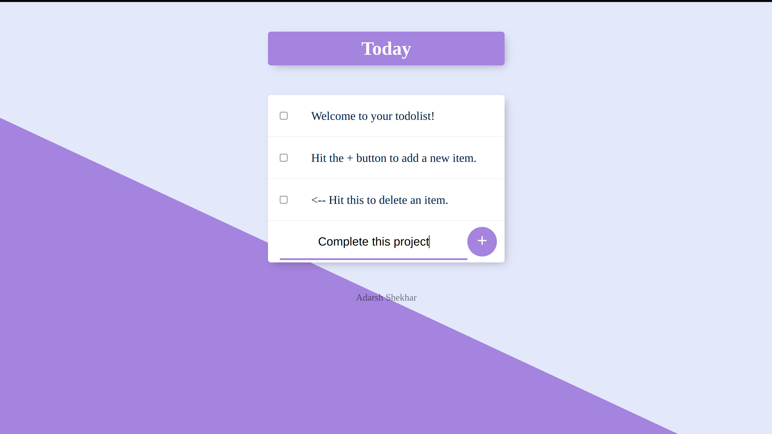 GitHub - AdarshGit07/To-do-list-Web-app: A To do list web application ...