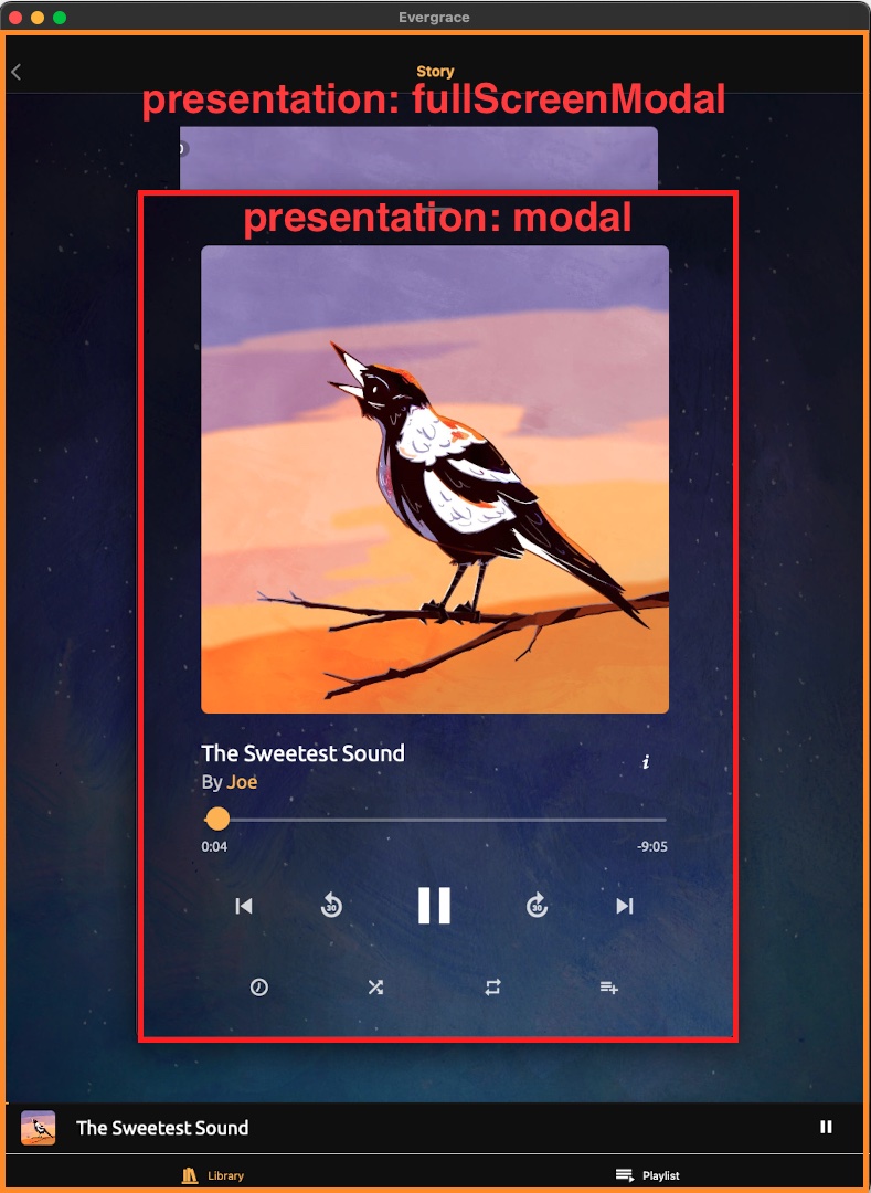 `gestureEnabled true` does not work on `presentation fullScreenModal` screens on iPad · Issue