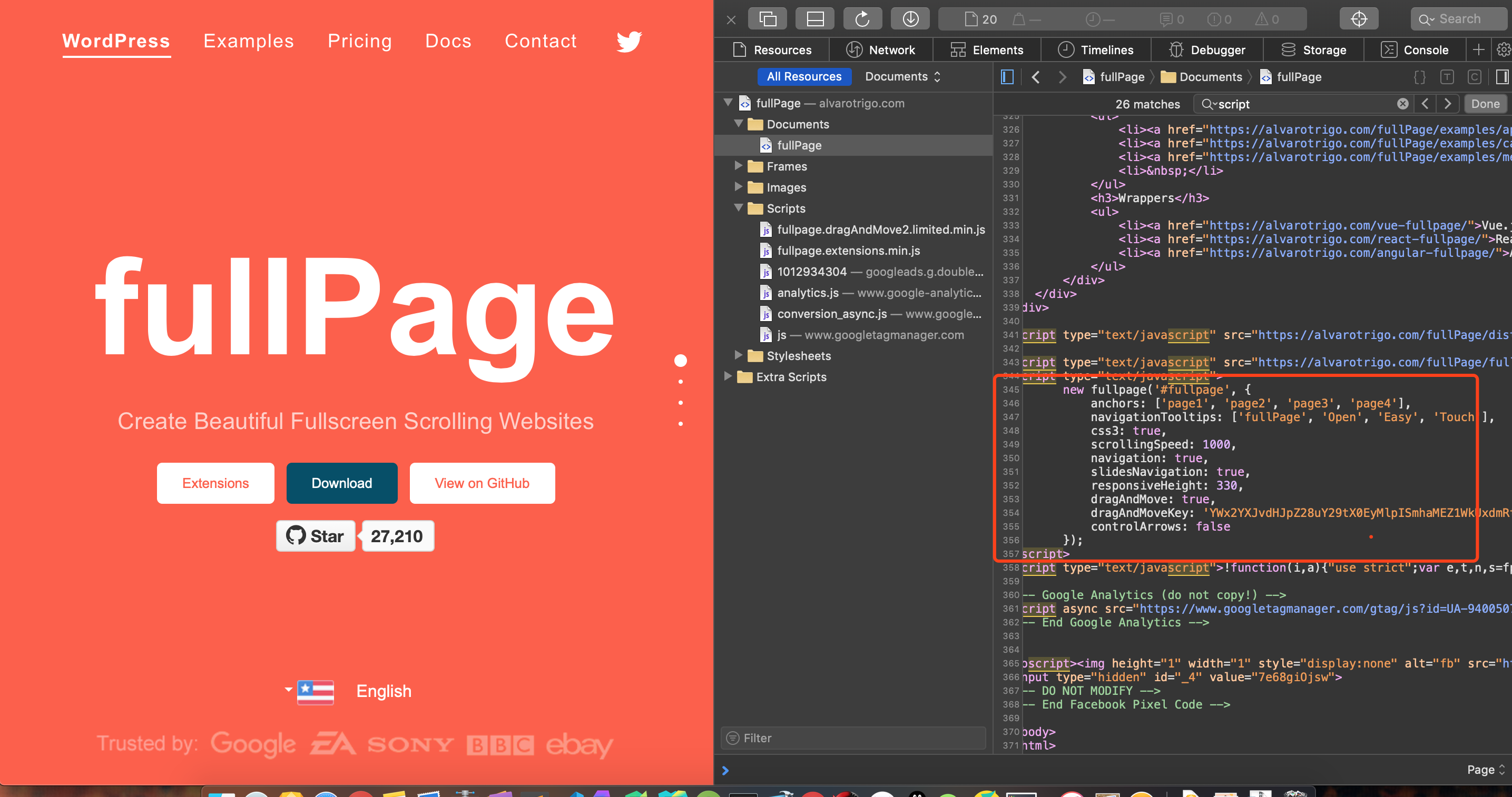 ScrollBar feature doesn't show on chrome. · Issue 3697 · alvarotrigo