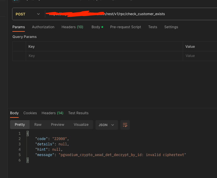 pgsodium_crypto_aead_det_decrypt_by_id: invalid ciphertext after ...