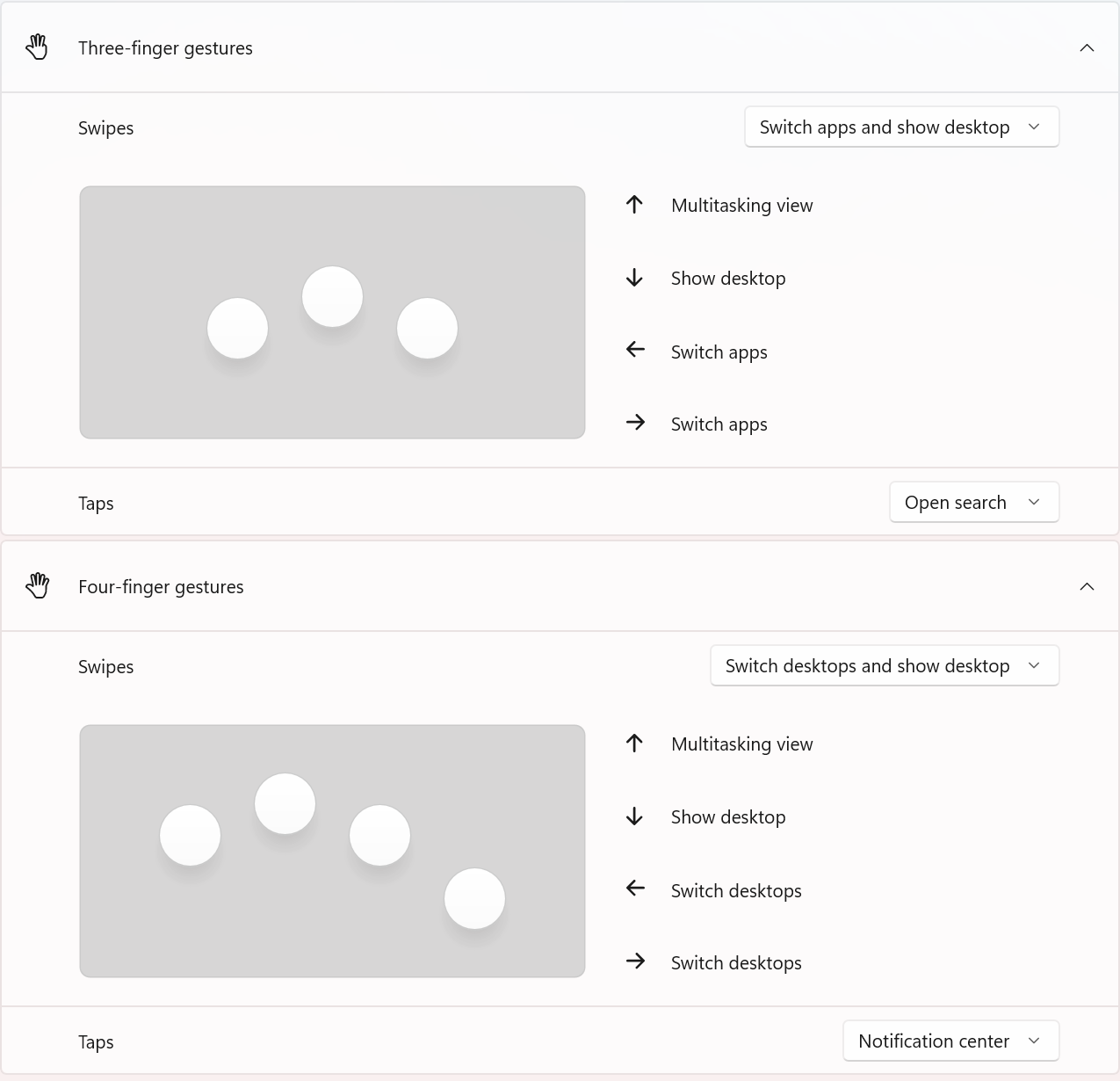 Problems with trackpad three and fourfinger clicks after swapping Cap
