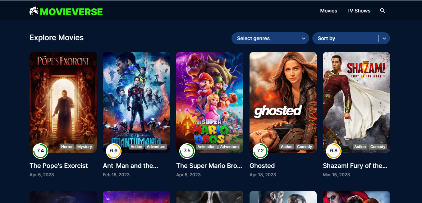 GitHub SashGoel/movieverse