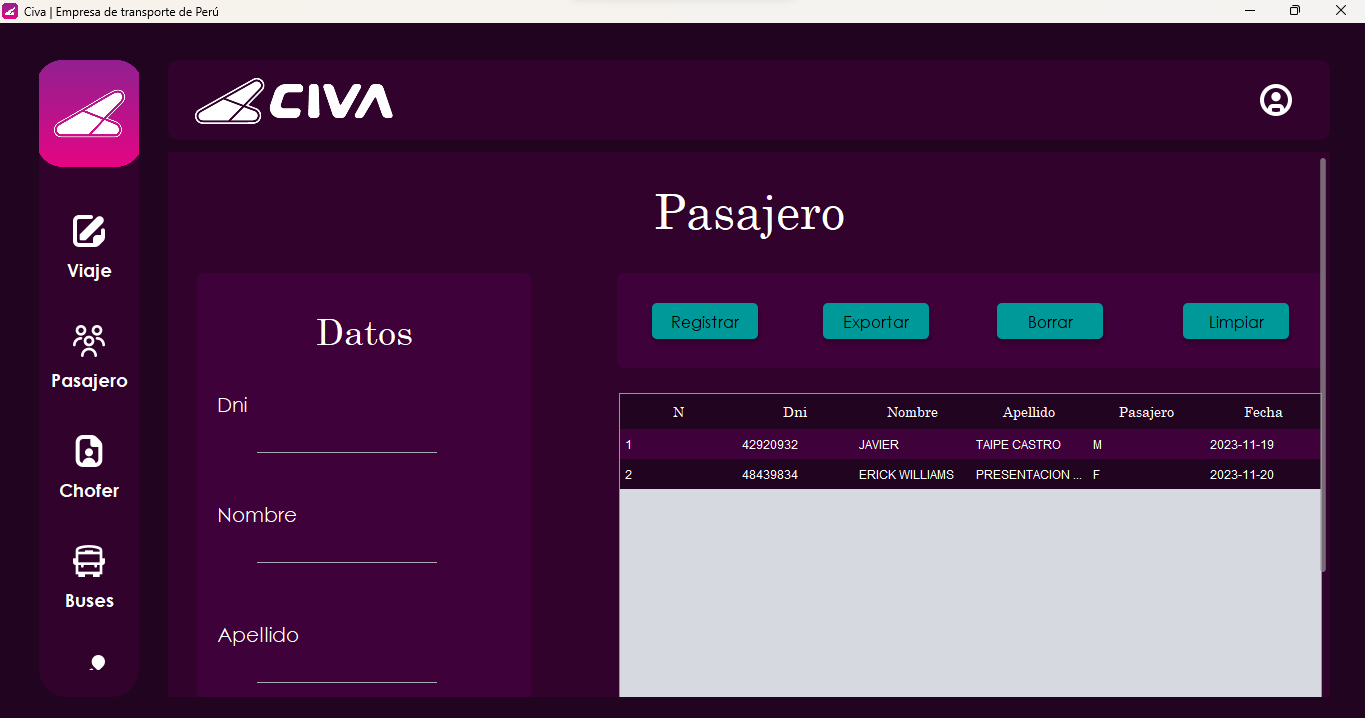 GitHub - Benji379/CIVA: Los datos se guardan de forma local en archivos ...