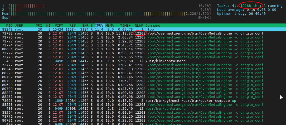 Origin server with rtmp and ovt enabled is leaking threads until OOM ...
