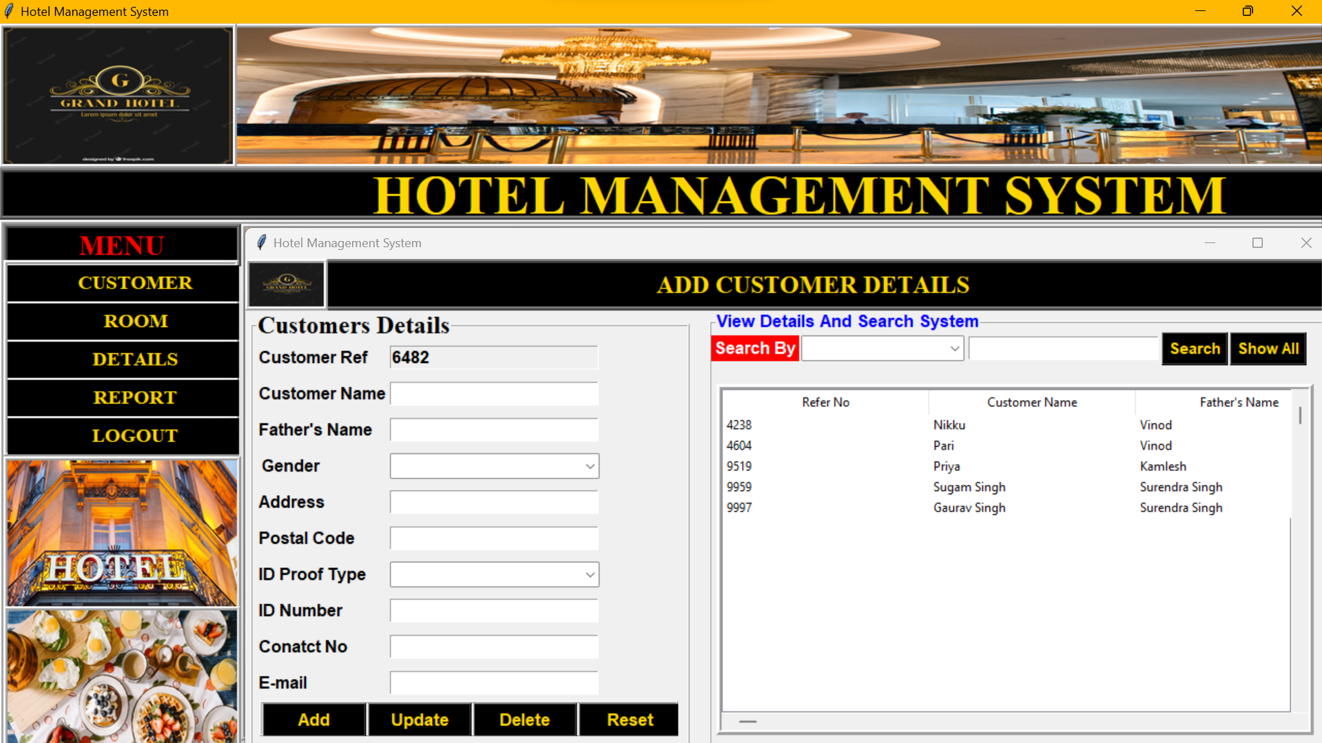 GitHub - sugam1409/Hotel-Management-System: It's a Hotel Management ...