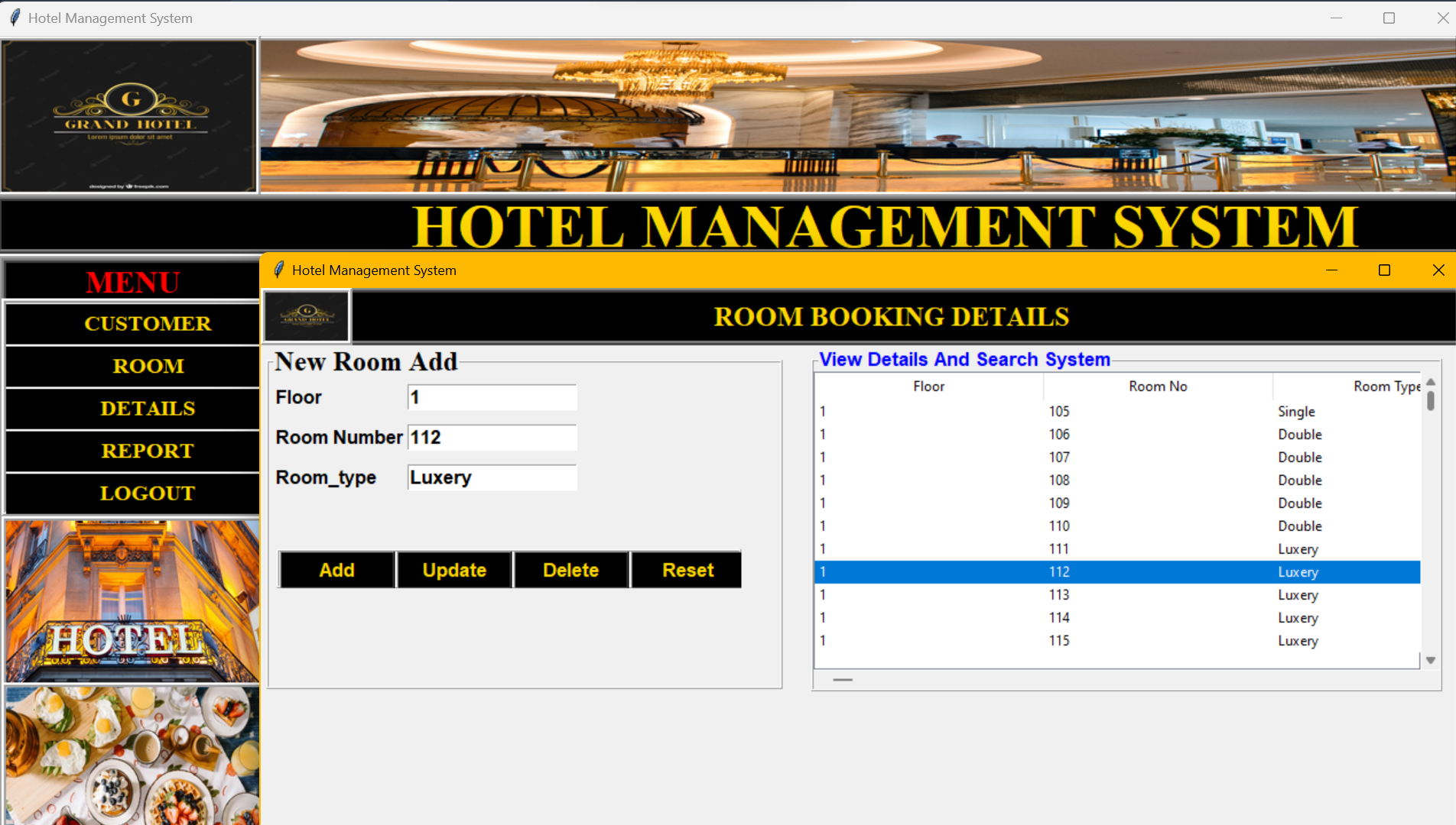 GitHub - sugam1409/Hotel-Management-System: It's a Hotel Management ...