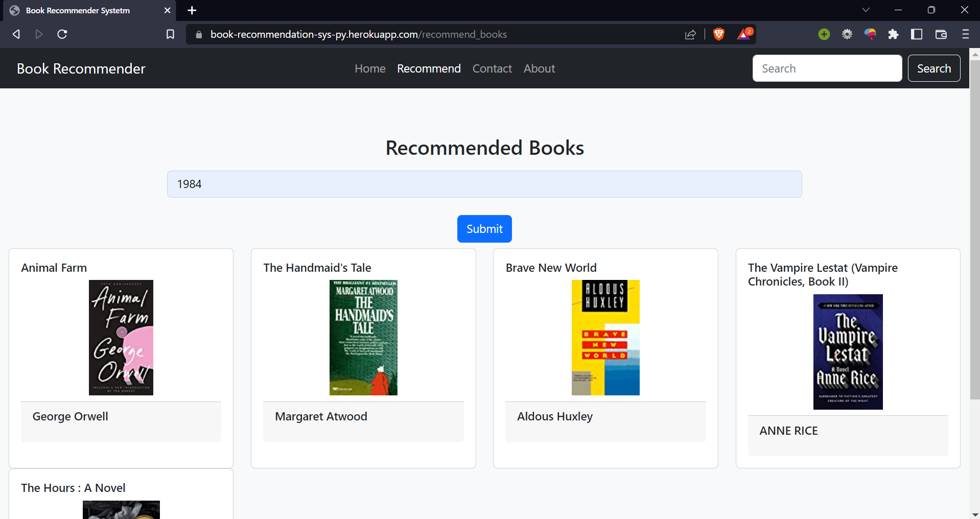 Github deepakkpatil bookrecommendation system collaborative and