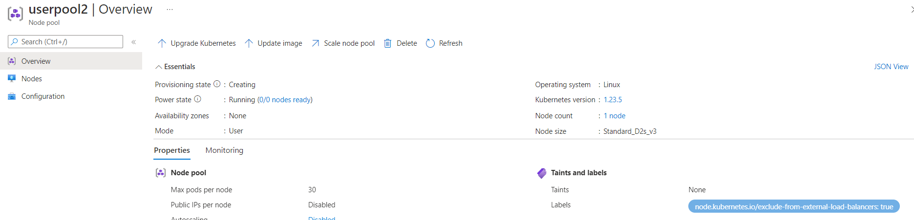 Azure load balancer incorrectly includes nodes from newly created node ...