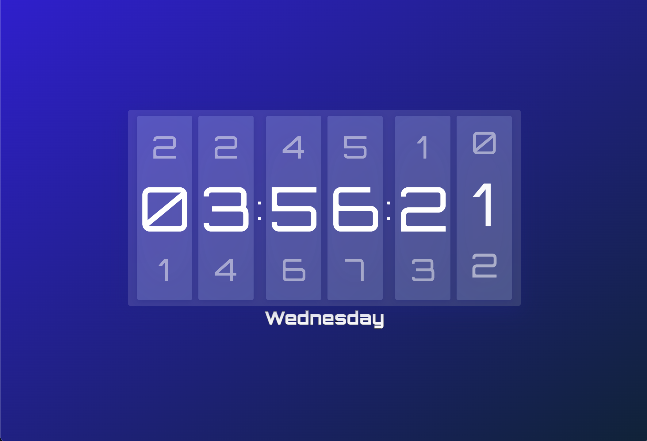 GitHub - 1-Shreyash/Color-Changing-Clock: Real time colour changing clock.
