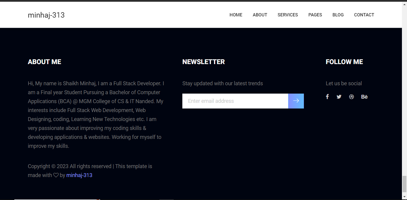 GitHub - minhaj-313/Portfolio-Template-1: 💖 The Complete Customizable ...