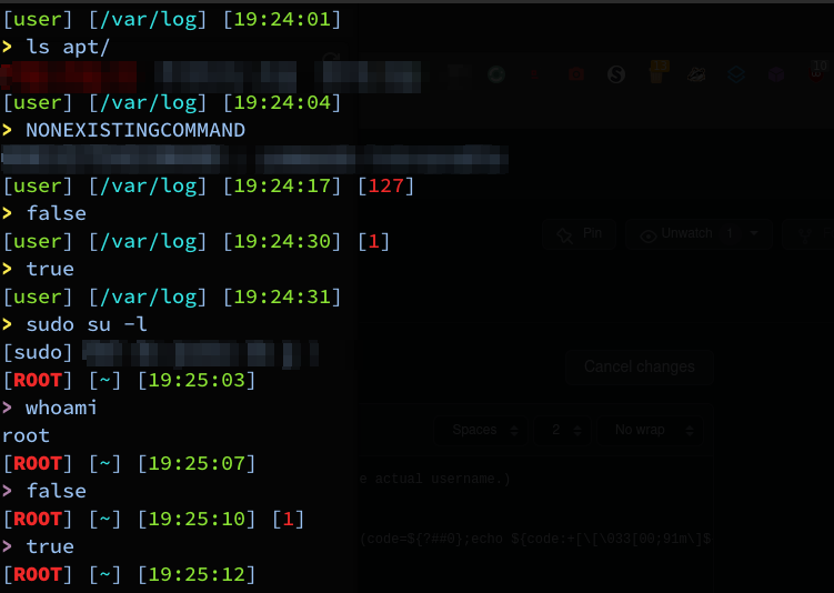 GitHub Xnfb9c/niceps1bash Pretty looking PS1, showing error codes