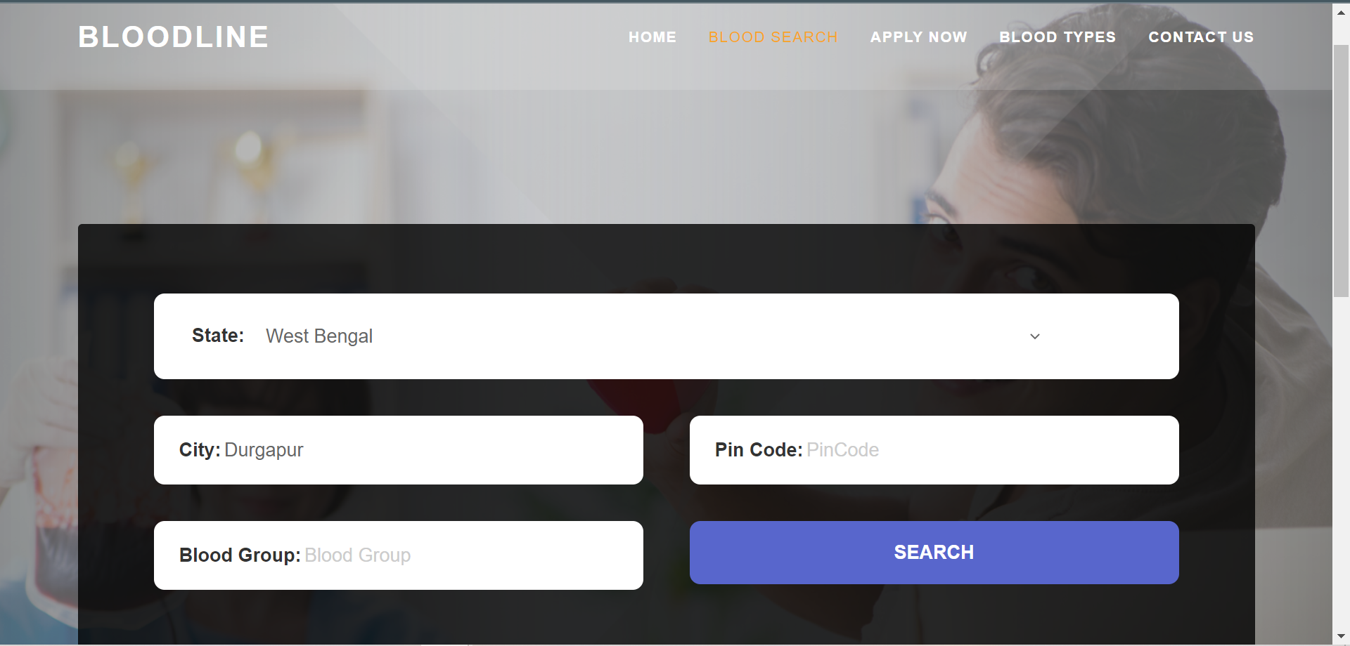 GitHub - saina05/Blood-Line: This is an API based website created using ...