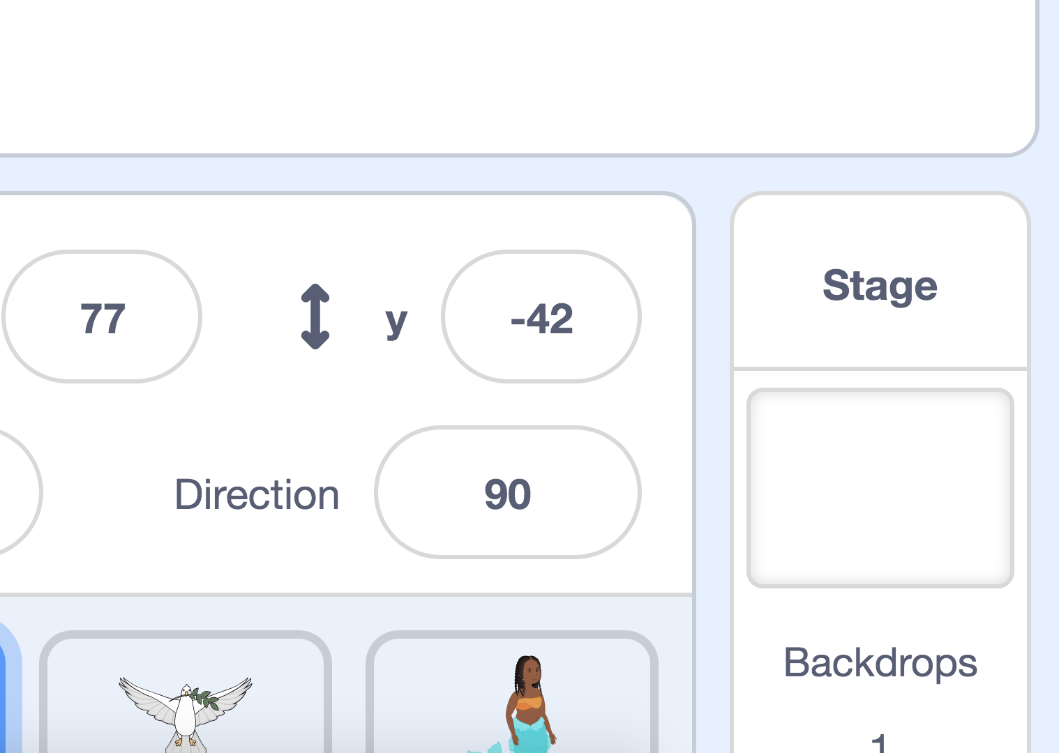 Sprite Info Area and Background selector have different colored borders ...