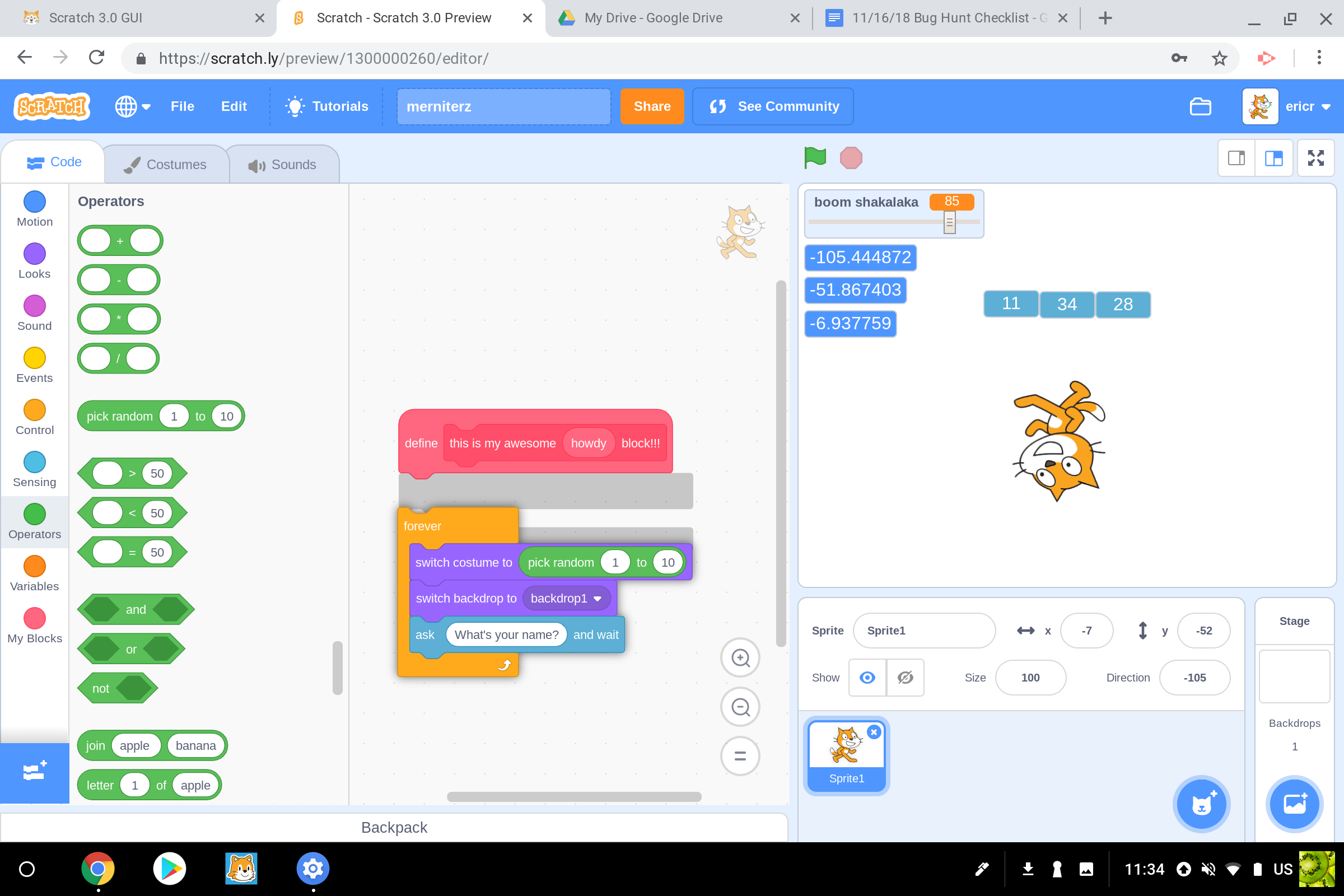 Scratch Issue Issues found in the Bug Hunt on 11/16 · Issue #3812 · scratchfoundation ...