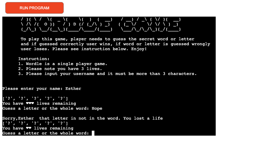 GitHub - Code-Institute-Submissions/Wordle-game-1