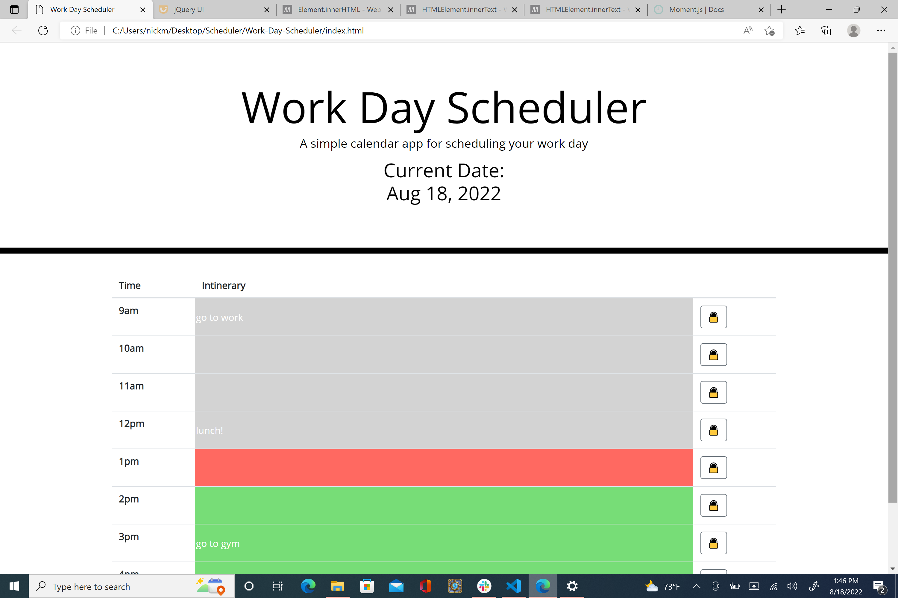 GitHub - Nickmason01/Work-Day-Scheduler