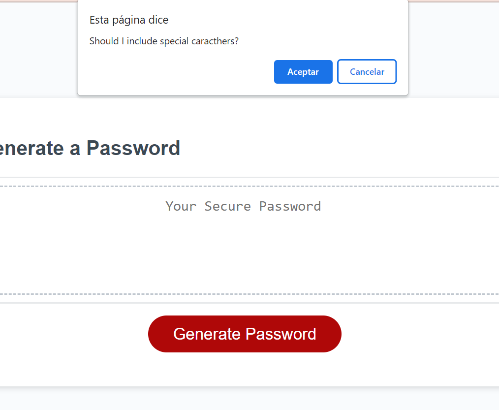 GitHub - 1alyciaoliveira/Password-Generator