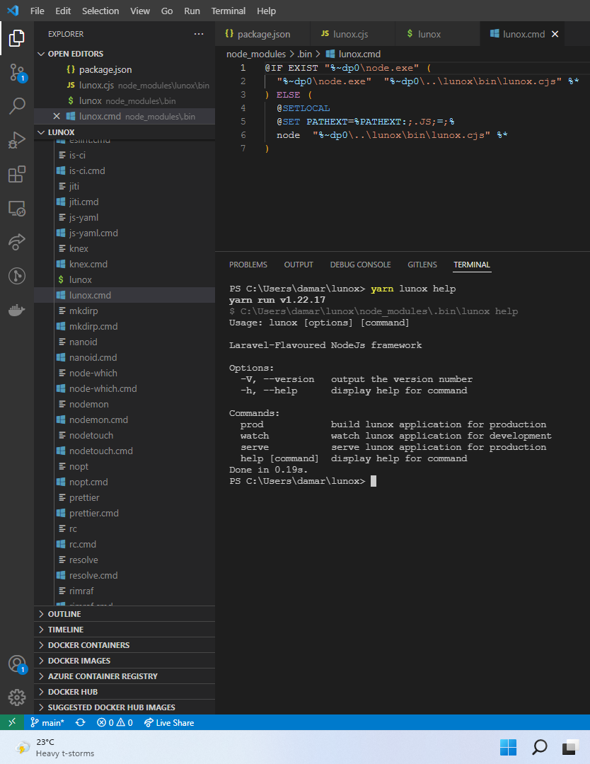 [Bugs] Cannot run on Windows · Issue #14 · kodepandai/lunox · GitHub