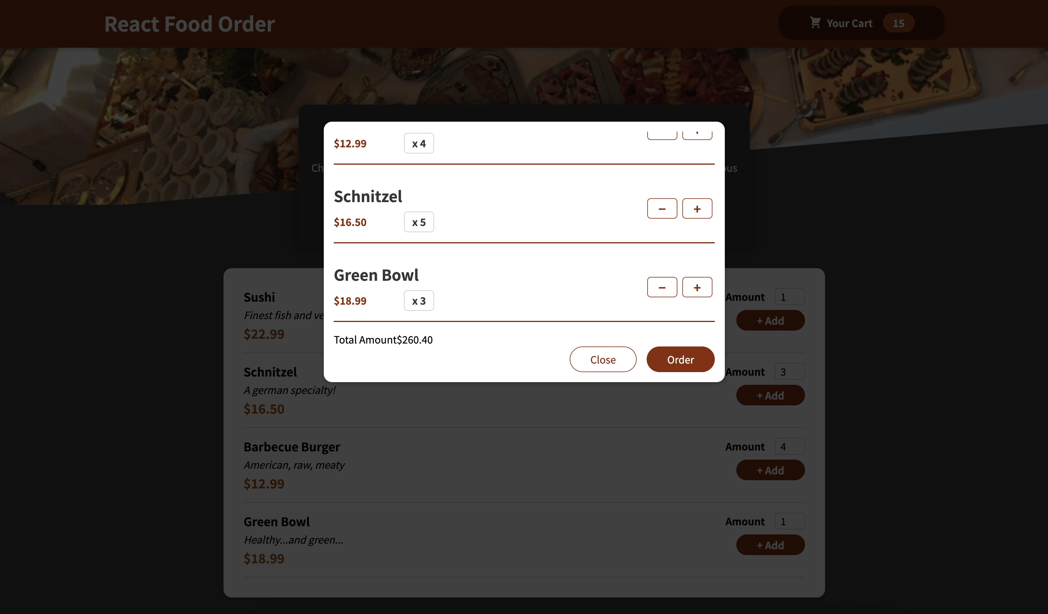 GitHub - fuuko08/React-Food-Order-App: A single page React app that ...