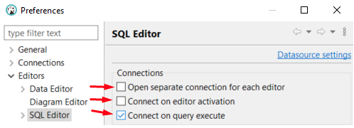 DBeaver connects with three connections to DB2 database instead of one ...
