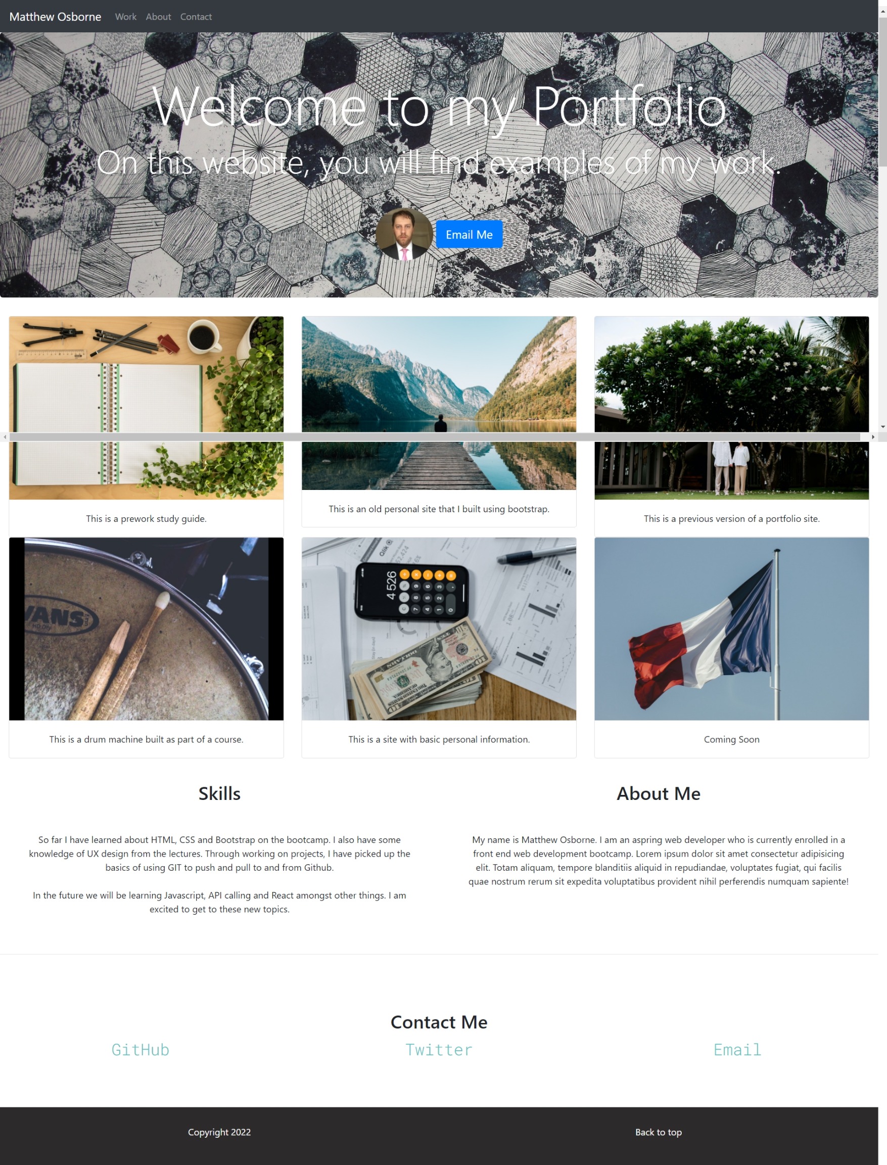 GitHub - MOMatthewOsborne/Bootstrap-Portfolio: A portfolio Website