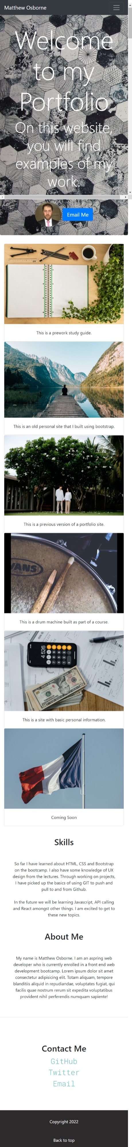 GitHub - MOMatthewOsborne/Bootstrap-Portfolio: A portfolio Website