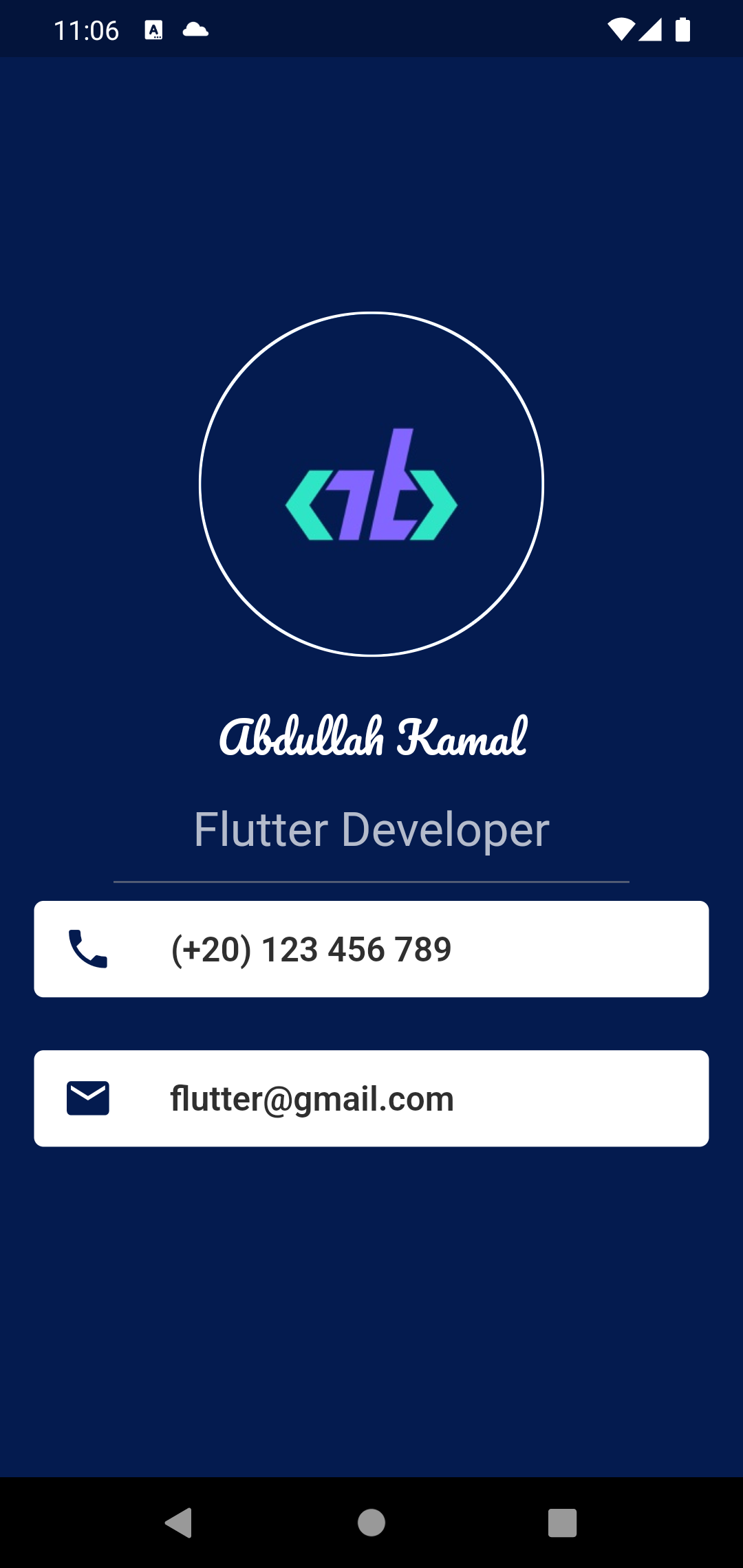 GitHub ak4m410x01/BusinessCard