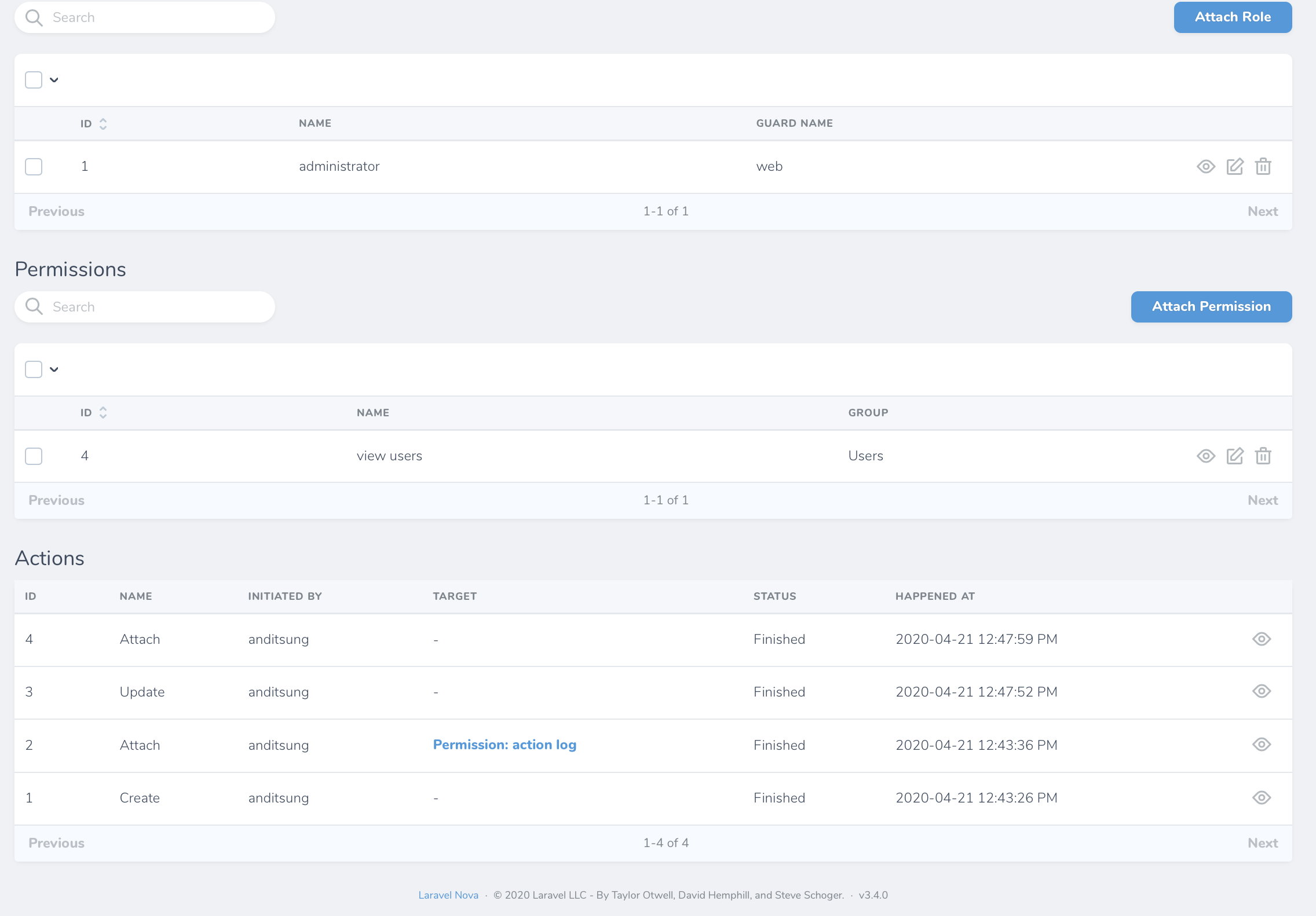 ActionEvent Target incorrect relation · Issue #2533 · laravel/nova ...